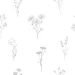 39247: Handgezeichnete Line Art Blumen