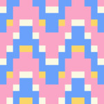 40234: Pixelierter Chevron
