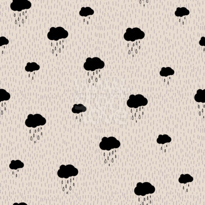 Designtapete Gewitterwolken Patchwork