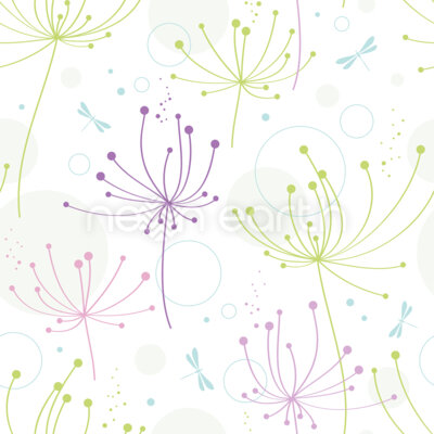 Flower And Dragonfly