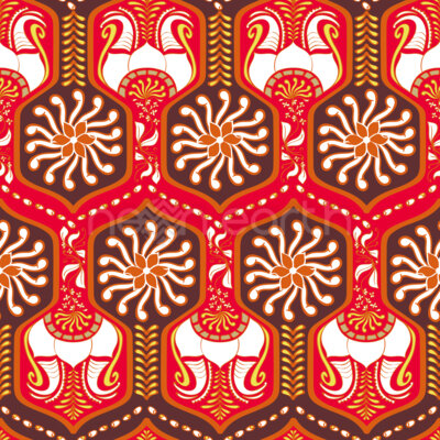 Oriental Corridors Red