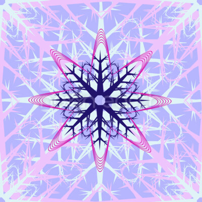 Abstract Ice Crystals