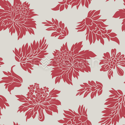 Baroque Bloom Red