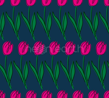 Rows Of Tulips