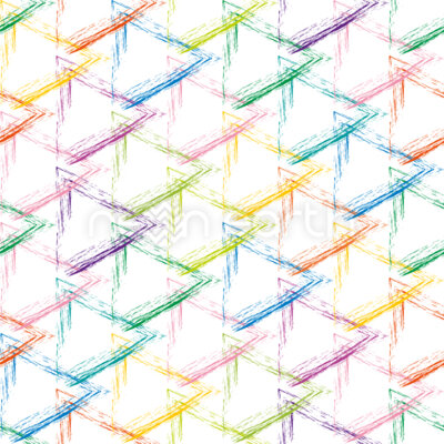 Multicolor Grunge Grid 