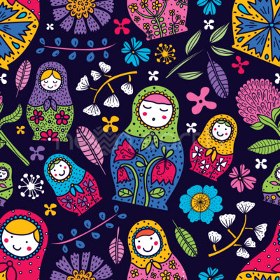 Russian Floral Babushkas