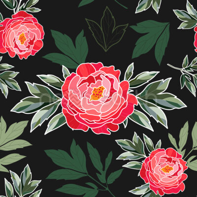 Peonies At Night