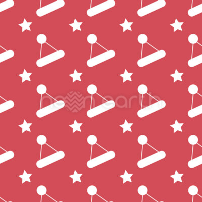 Santa Claus hat and stars