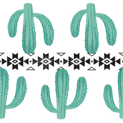Cacti With Tribal Elements