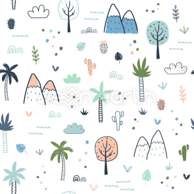 Trees And Mountains