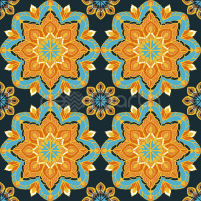 Indian Mandala Flowers