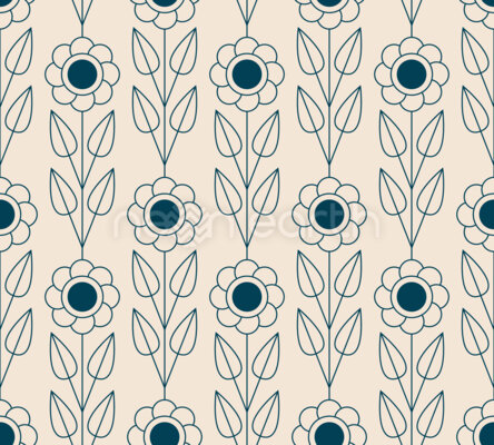 Straight Retro Flowers