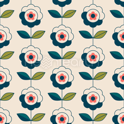 Cool Retro Flowers