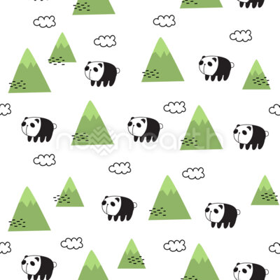 Pandas In The Mountains