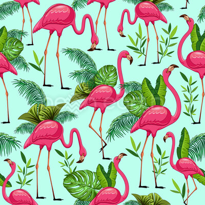 Flamingos In Paradise