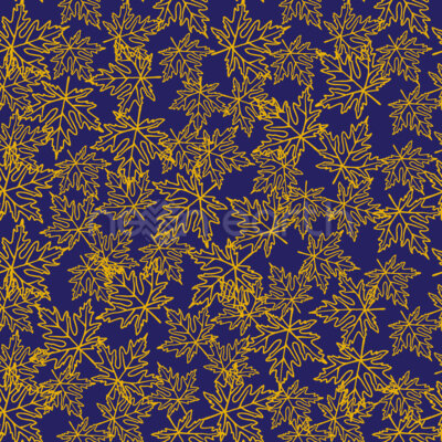 Silhouettes Of Autumn Leaves