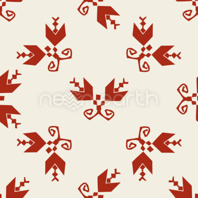 Abstract Twin Flowers