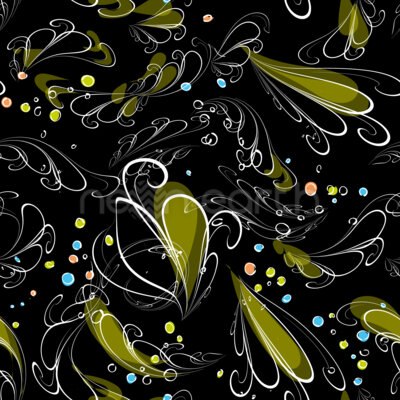 Abstract Paisley Illusion