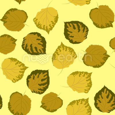 Linden Leaves In Autumn