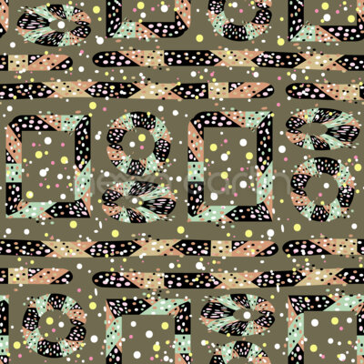 Abstract Shapes And Dots