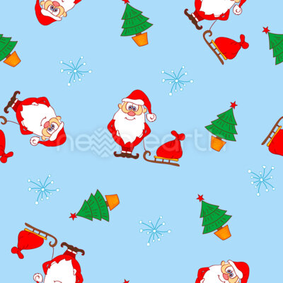 Santa Claus And Christmas Tree