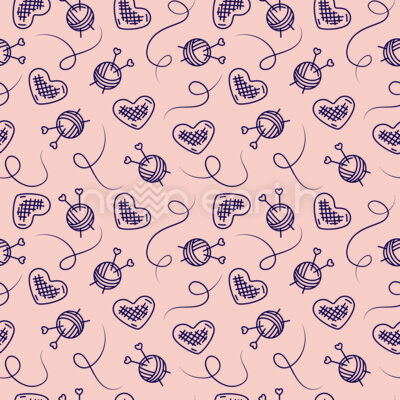 Ball Of Wool And Hearts