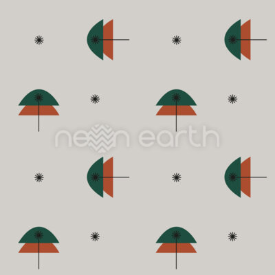 Geometric Umbrella In Autumn