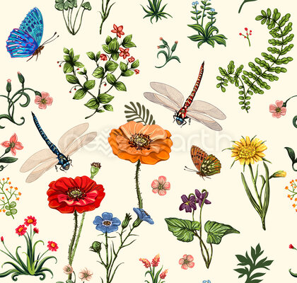 Summer Flowers And Herbs