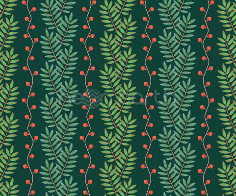 Christmassy Ash Leaf Rows