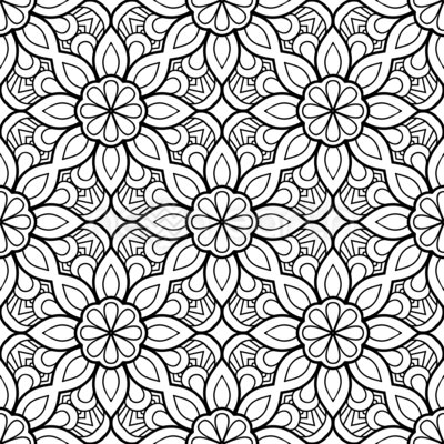 Floral Coloring Mandala