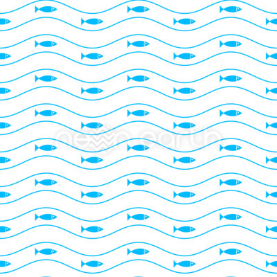 Swimming Fish In Waves