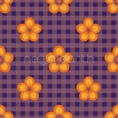 Flowers In Plaid Paradise