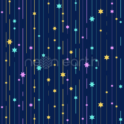 Night Sky And Shooting Stars