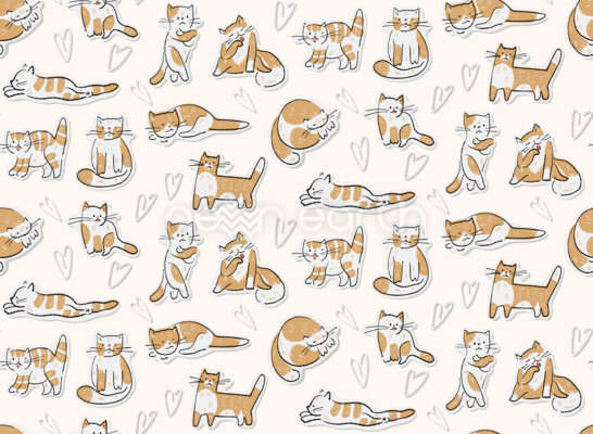 Cute Cartoon Kittens