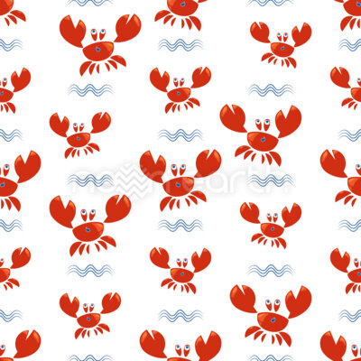 Funny Crabs And Waves