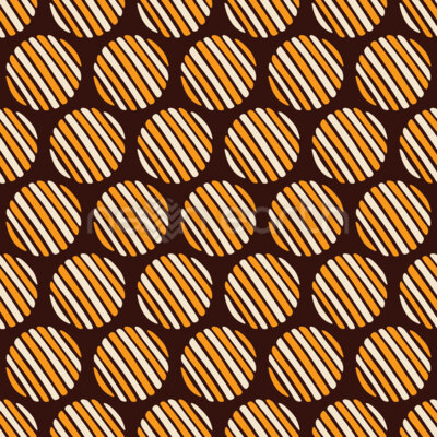 Hand Drawn Striped Circles