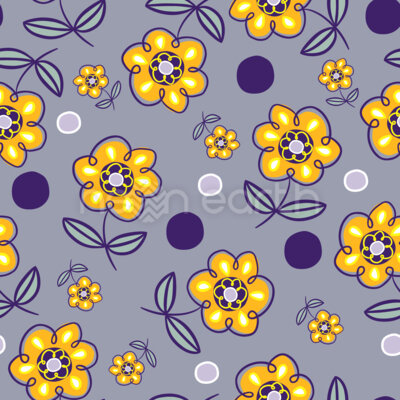 Whimsical Dance of Blooms