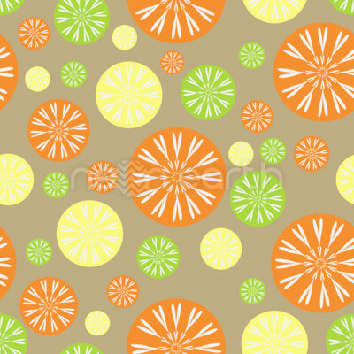 Citrus Fruits As Dots