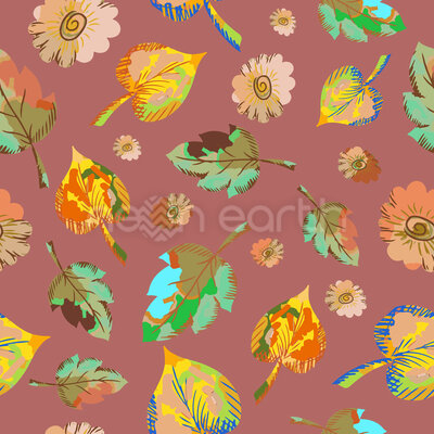 Colorful Abstract Autumn Leaves