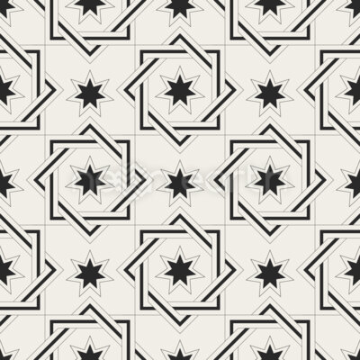 Geometric Interwoven Stars