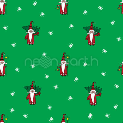 Gnome carrying a tree