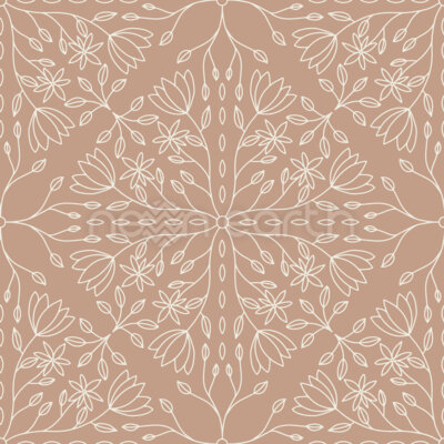 Delicate Floral Mandala