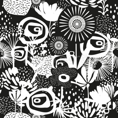 Black and White Flower Mix