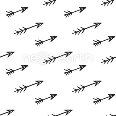 Doodle Arrows Flying Diagonally