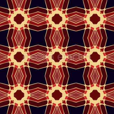 Geometric retro symmetry in earthy tones