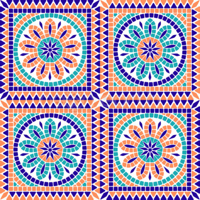 Floral inspired Mosaic Tiles