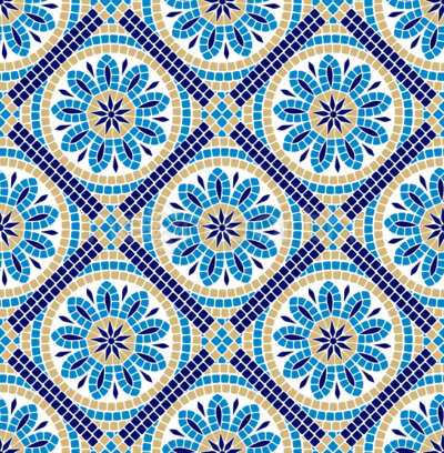 Intricate Floral Mosaic