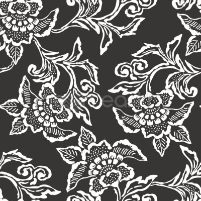 Monochrome Fantasy Flowers