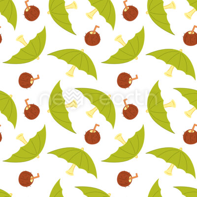 Beach Umbrellas And Cocktails