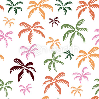 Tropical palm leaves